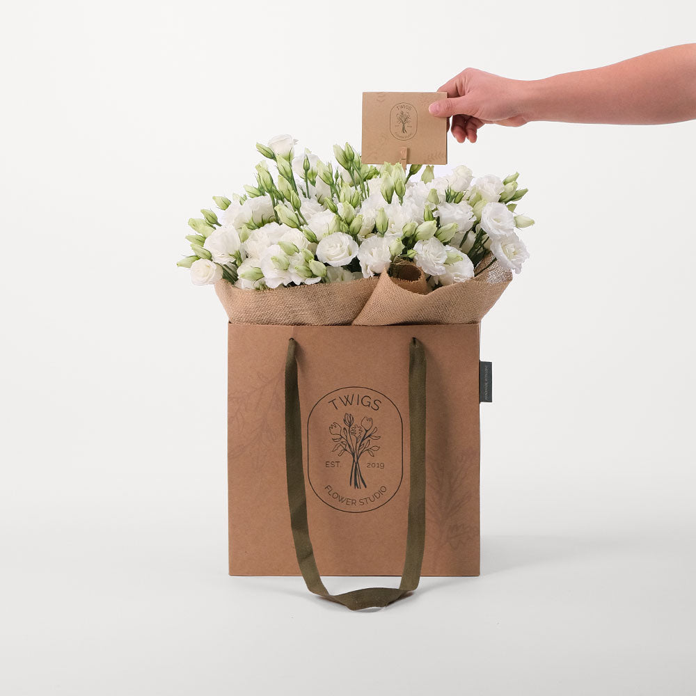 White flower online bag