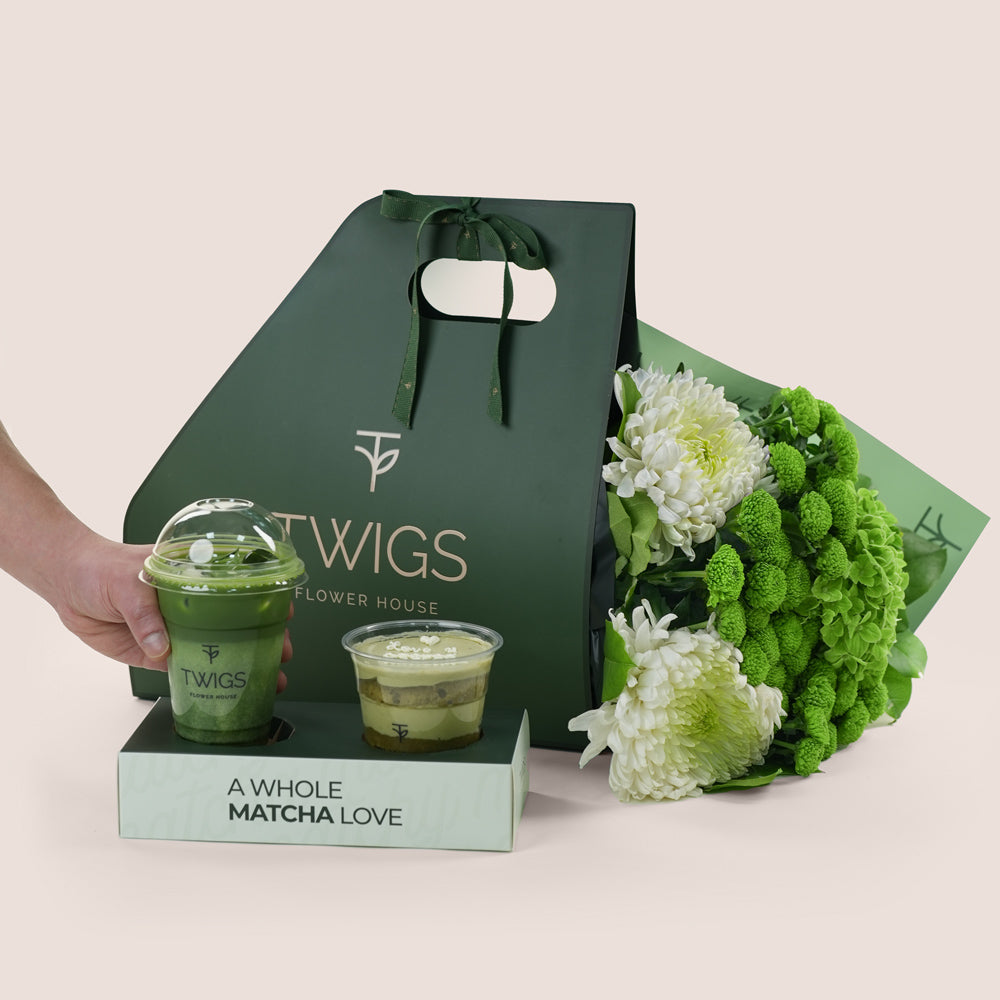 A Whole Matcha Love | Matcha Flowers, Cakes & Drink Bundles – TWIGS Dubai