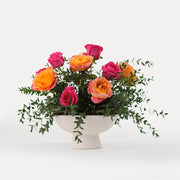 Diwali Special Flowers  arrangements in White ceramic vase