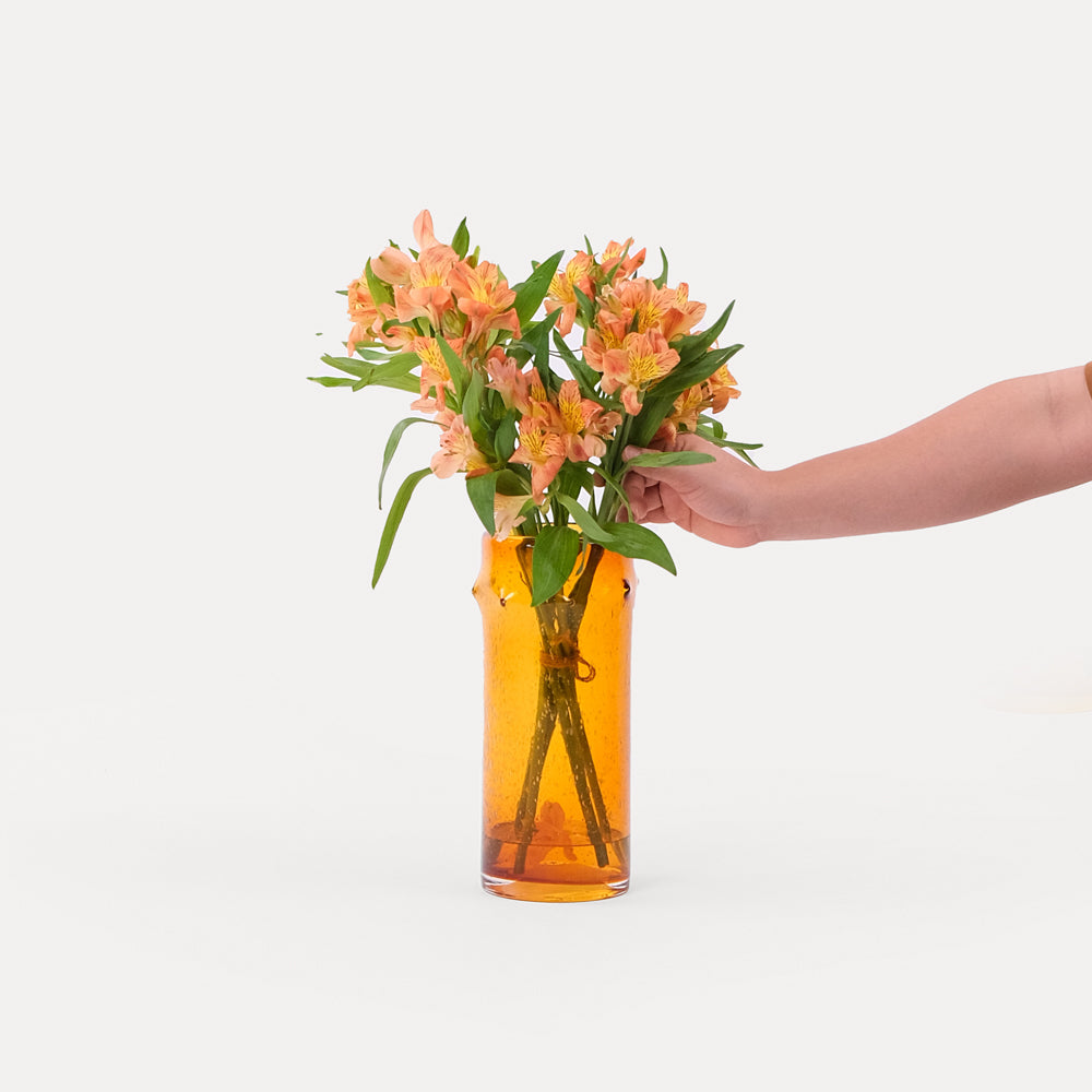 Orange Alstroemeria In A Vase