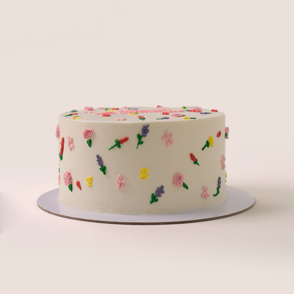 Floral Bliss Birthday Cake – 2kg – A Celebration of Elegance and Sweetness