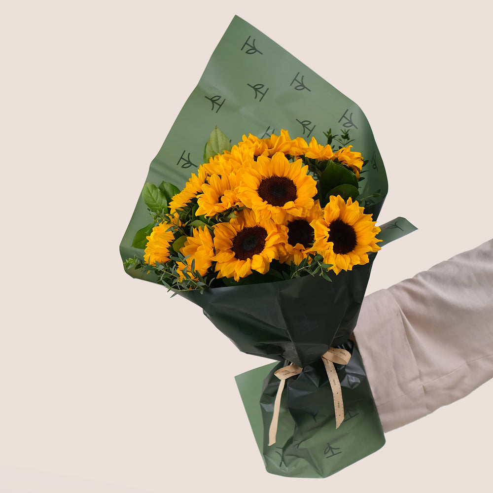 Sunflowers in TWIGS Bag – Bright & Cheerful Blooms – A Gift of Sunshine and Happiness