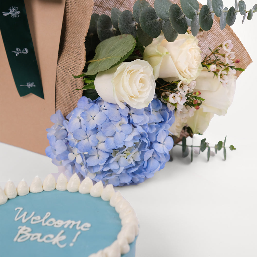 Welcome Back TWIGS flowers Bunch And Cake Combo