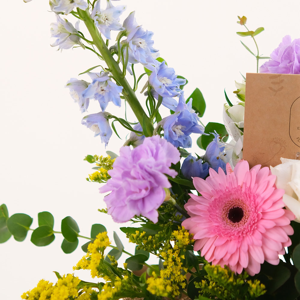 Gerbera and Delphinium Flower Bouquet