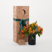 Alstroemeria Orange  Flowers DIY Box