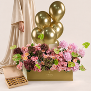 TWIGS Gold Flower Garden Box -Isadora Royale