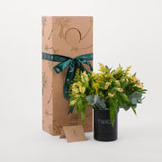 Alstroemeria yellow Flowers DIY Box