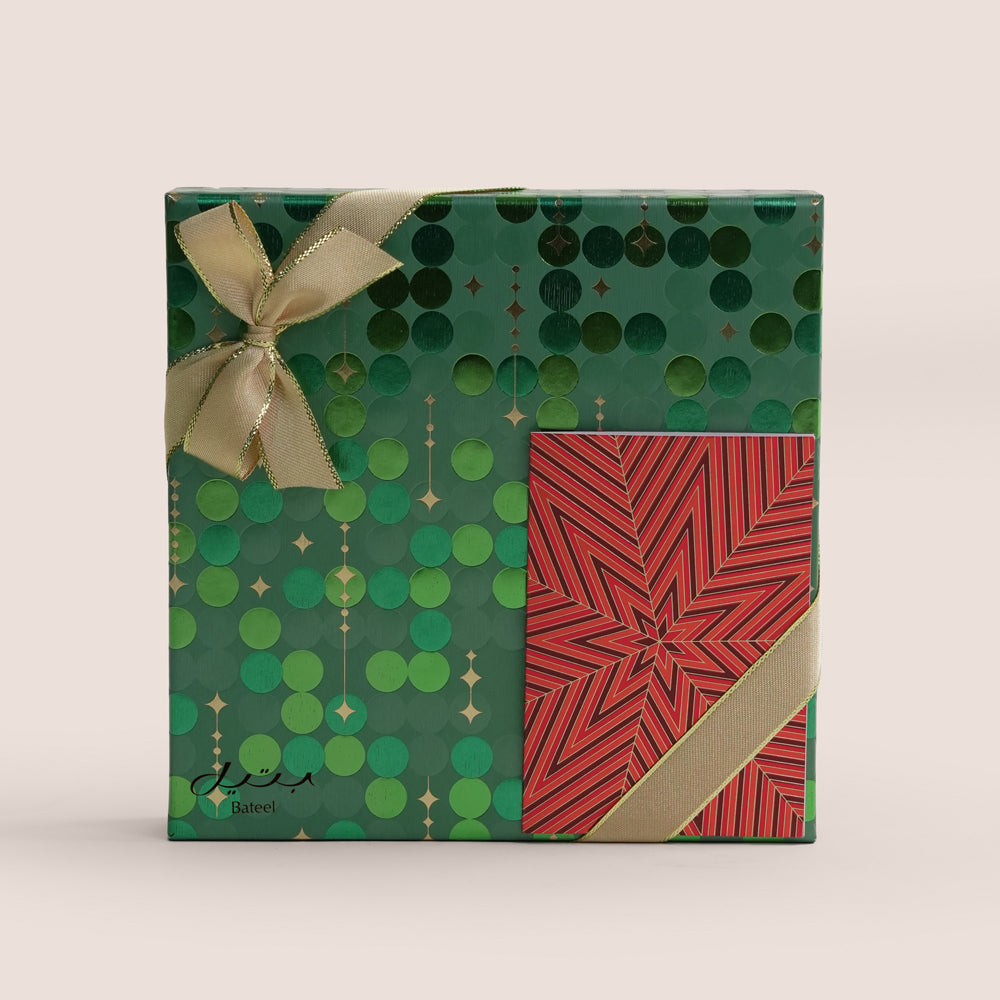 Bateel Premium Origin Chocolate Box – 16 Pieces (Festive Christmas Edition)