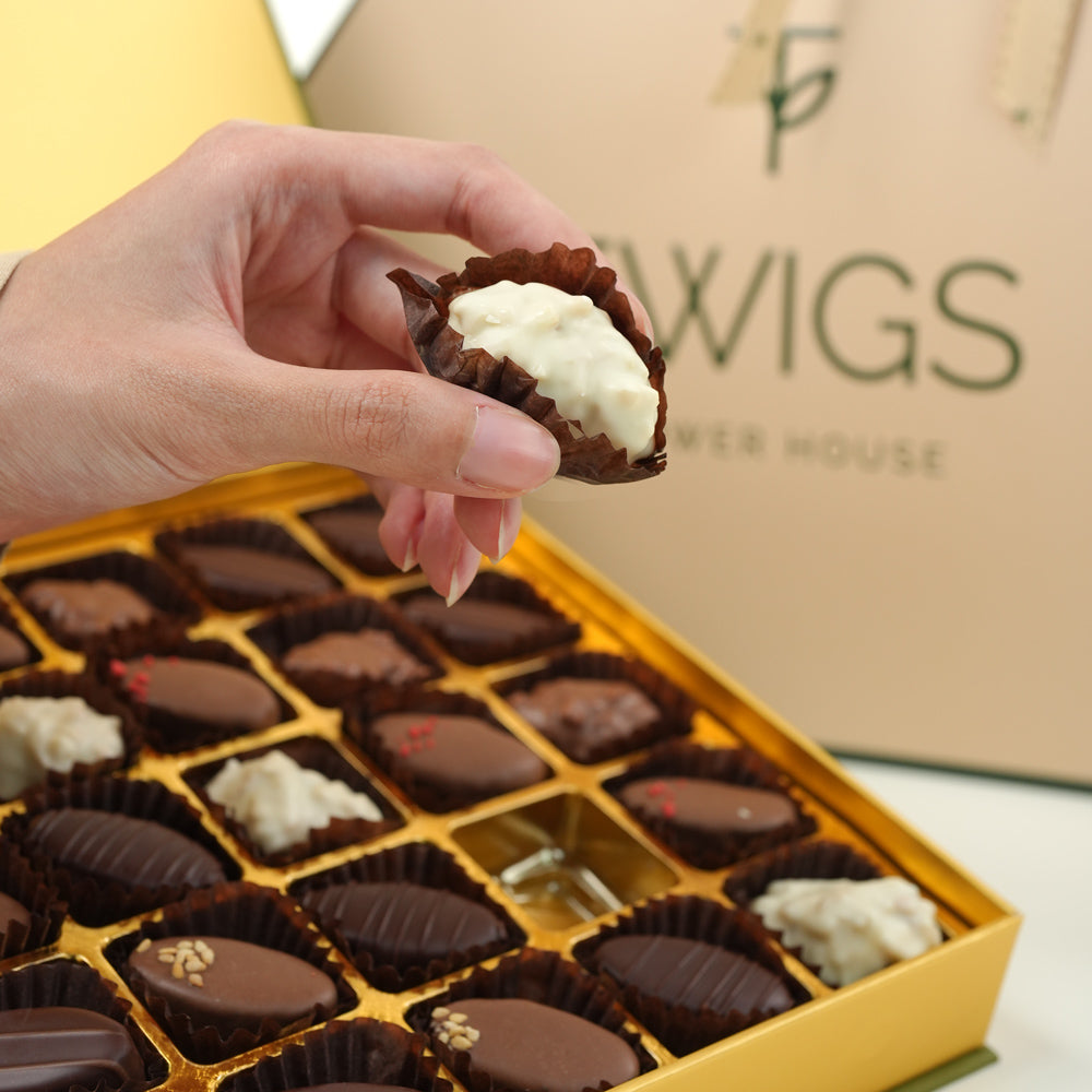 Premium Dubai chocolate (BATEEL) with sunflowers