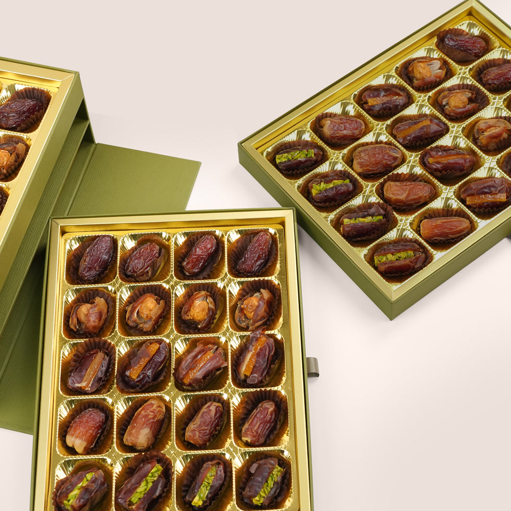 Bateel Palm Chest Drawer - Premium Assorted Filled Dates