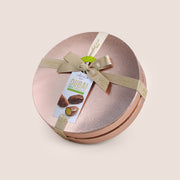 Bateel Rose Gold Gift Set with organic dates and chocolates, luxury flower add-on gift box Dubai UAE