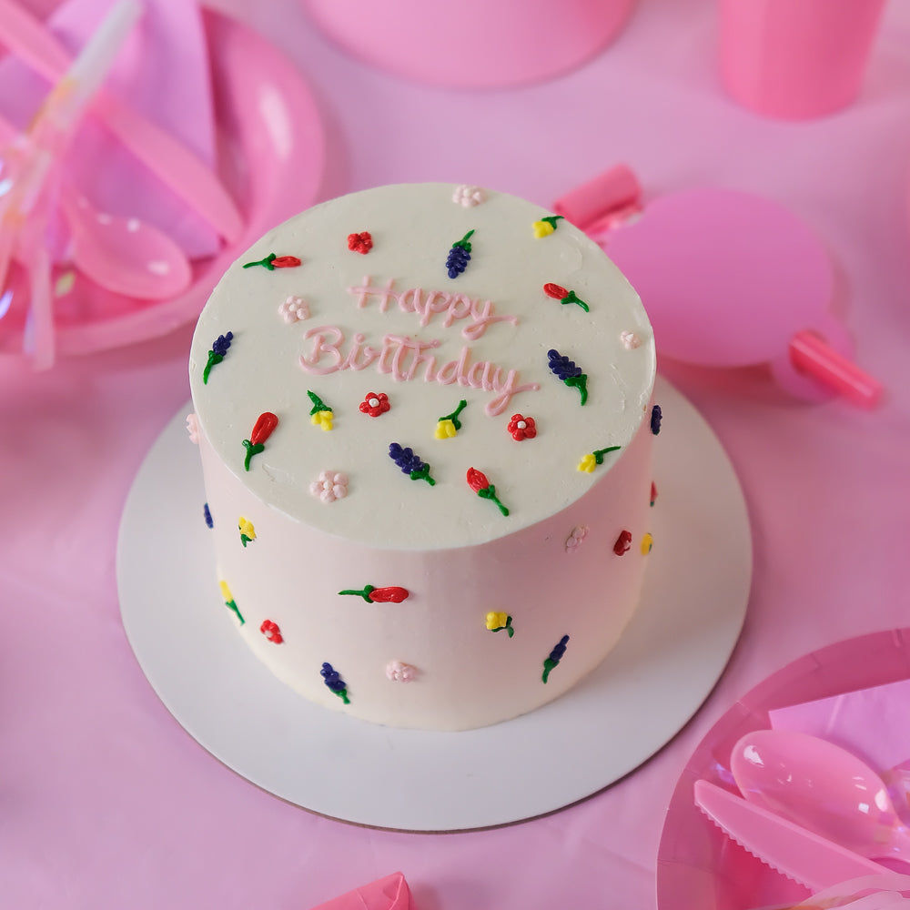 Pink Celebration Deluxe Round Box – A Complete Birthday Package for an Unforgettable Celebration