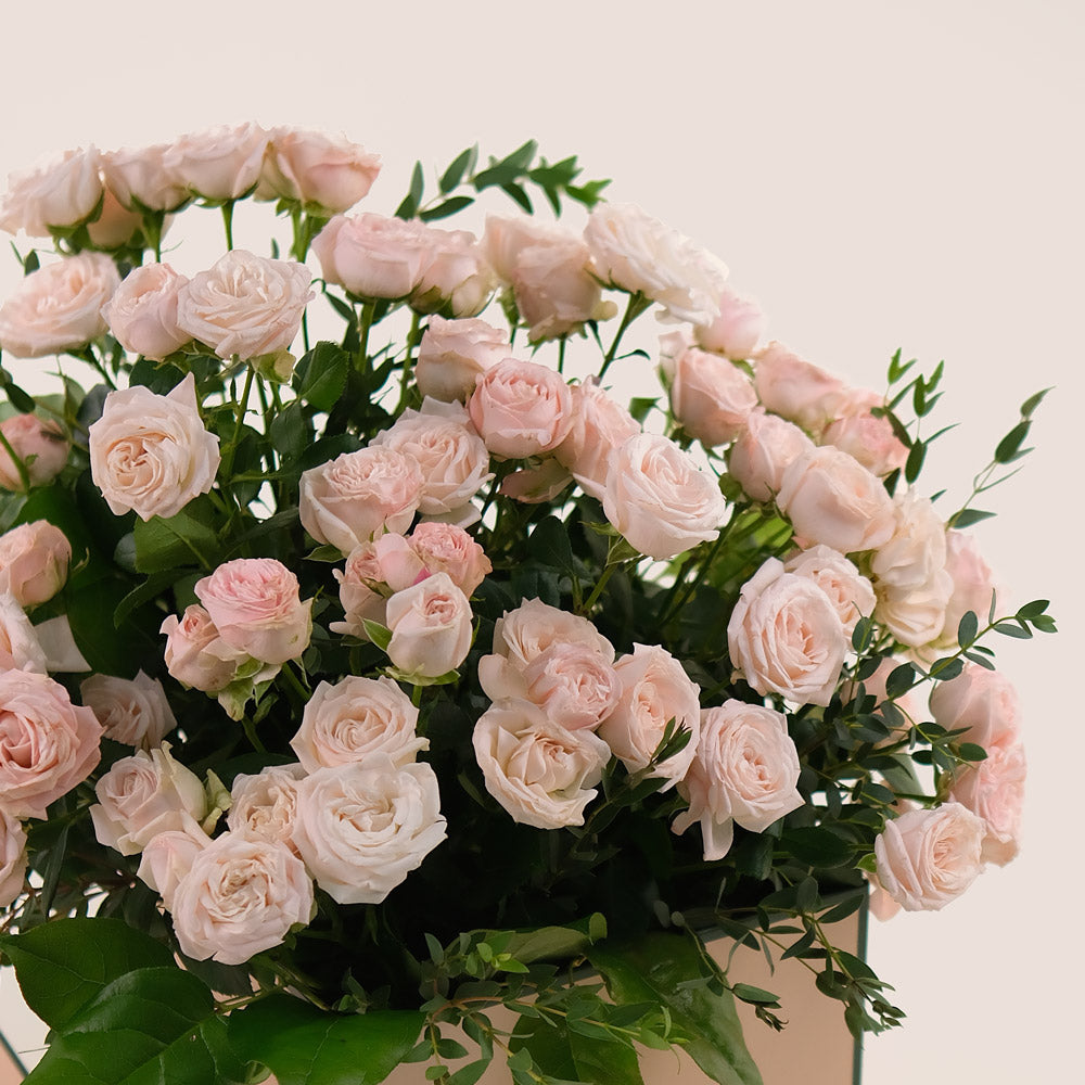 Bombastic Pink Roses – Chic Flower Box Elegance