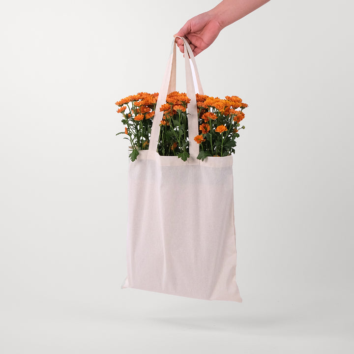 Chrysanthemum Orange Flowers Tote Bag
