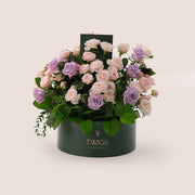 Grande Bombastic & Ocean Song Roses Flower Box – Soft Pretty Flowers TWIGS