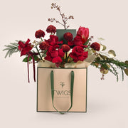 christmas flower bouquet TWIGS UAE 