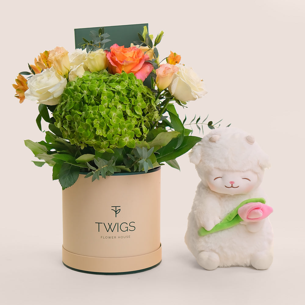 Eid Gift Dubai UAE Flowers and Doll