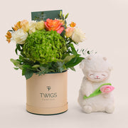 Eid Gift Dubai UAE Flowers and Doll