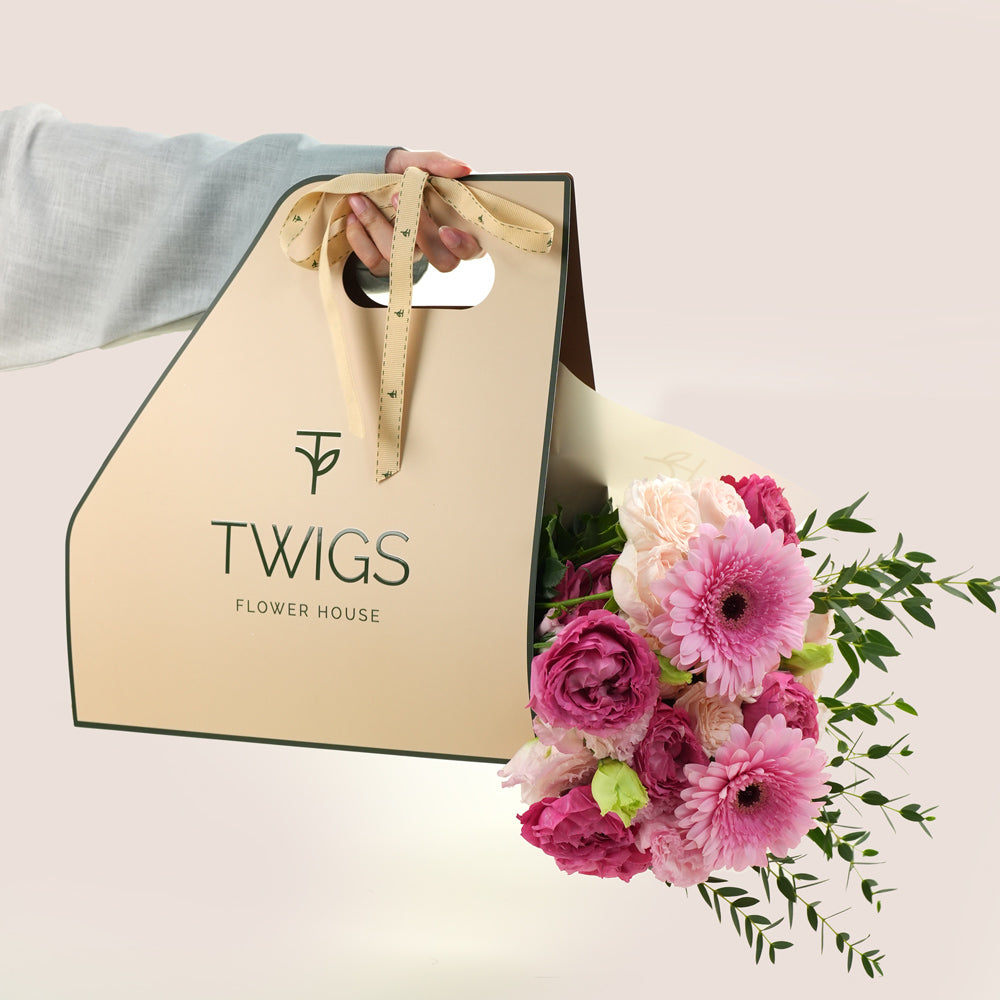 bouquet of pink Gerbera flowers 