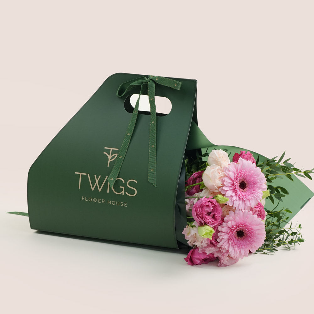 bouquet of pink Gerbera flowers 