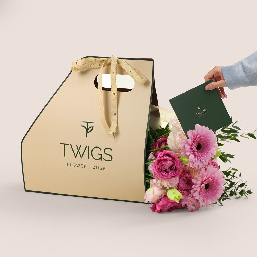 bouquet of pink Gerbera flowers 