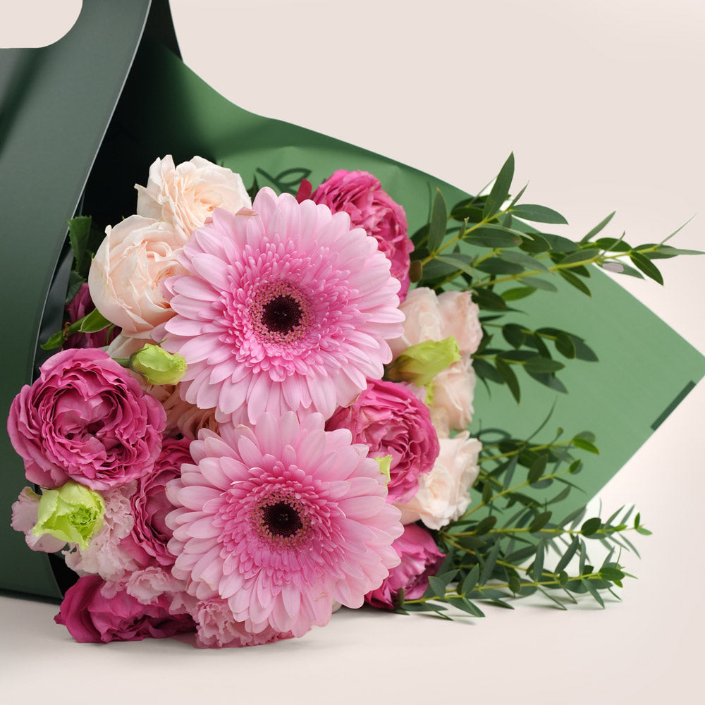 bouquet of pink Gerbera flowers 