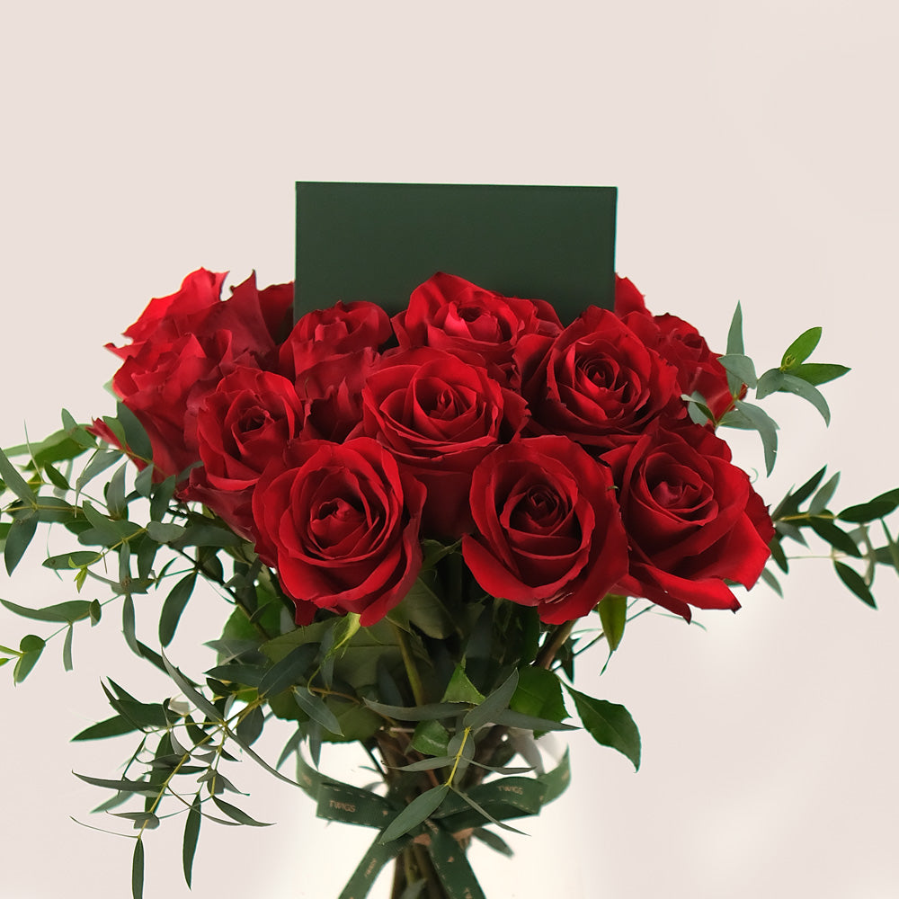 Stunning Red Roses in a Flower Vase – A Bold Statement of Luxury