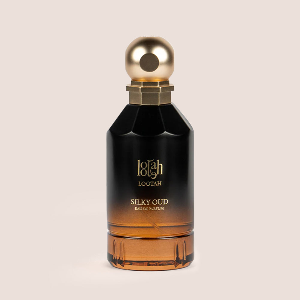 Lootah Silky Oud Eau de Parfum 80ml bottle and packaging, Father's Day fragrance gift add-on Dubai