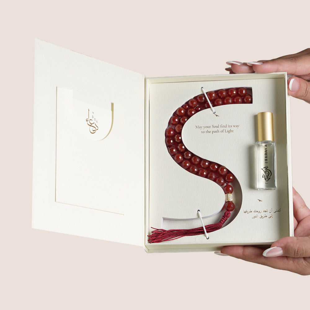 Light of Sakina Aqeeq misbaha and Baraka perfume oil, TWIGS x Light of Sakina collaboration