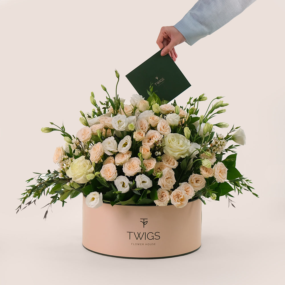 Ivory Bloom in TWIGS Grande Flower Box – Elegant Mother’s Day Gift