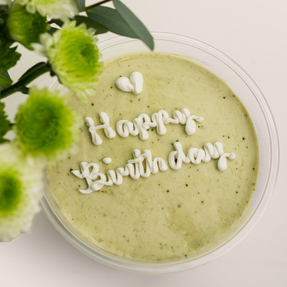 Happy Birthday Matcha Bloom Duo | Flowers & Cake Gift Dubai UAE – TWIGS