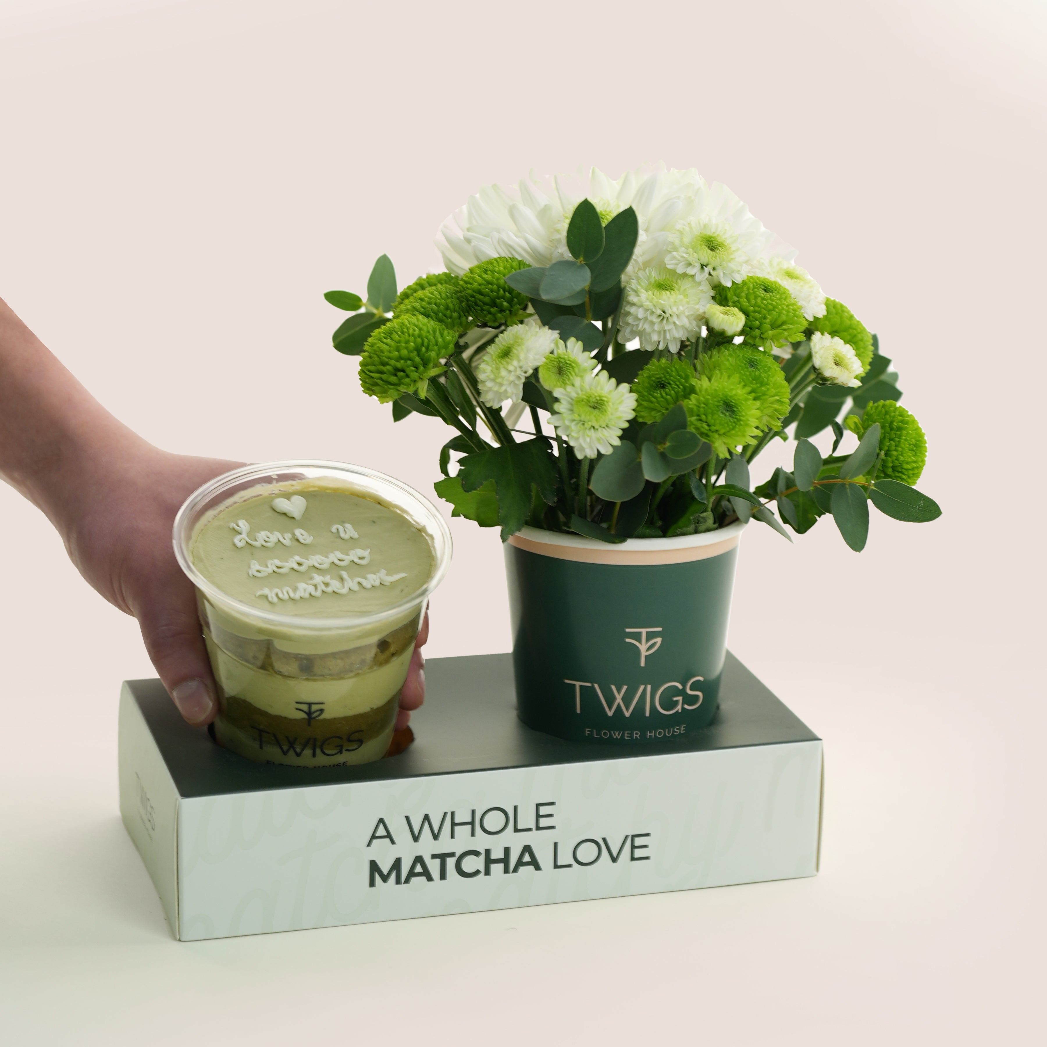 I Love U Soooo Matcha Duo | Chrysanthemum Cup with Cake in Cup