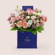 Blushing Bloom – Signature Square Flower Box by TWIGS