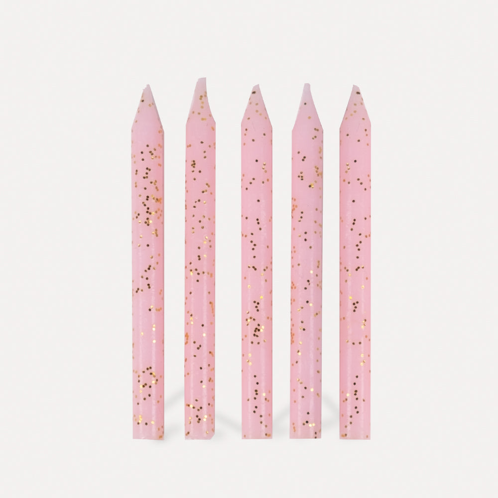 Pink Birthday Candles