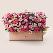 Fuchsia, PInk & Pastels Garden Box – Bold & Pastel Flower Blooms in Premium Style