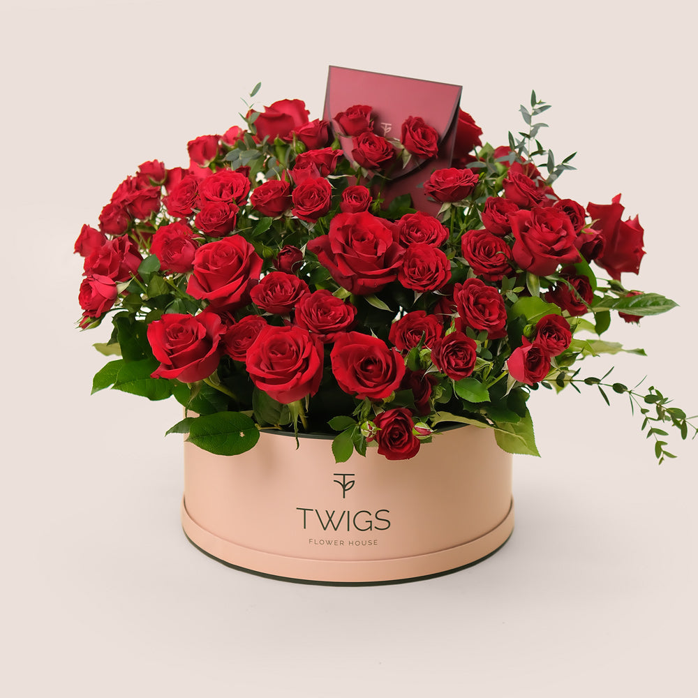 Everred Roses Ever After – Elegant Red Roses Gift Box | Valentine’s Flower Delivery ...
