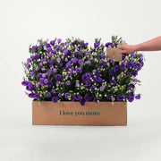 Lisianthus Purple Flowers Garden Box