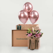 Lilies Pink Flowers Surprise Box