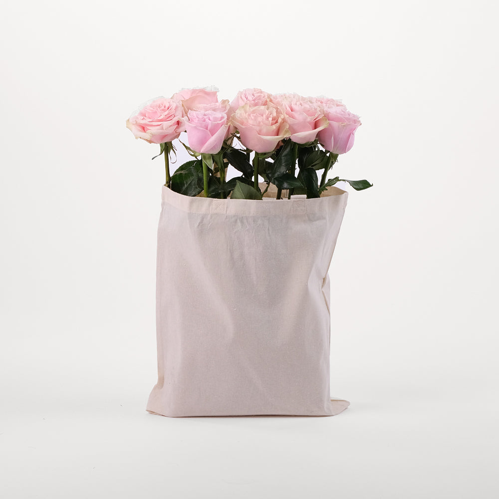 Pink Special Rose Flowers Tote Bag