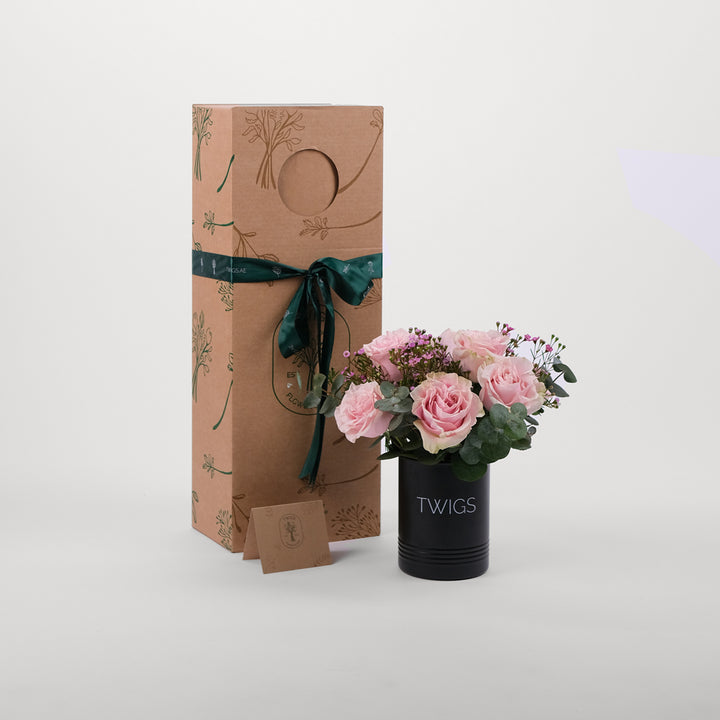 Pink Special Rose  Flowers DIY Box