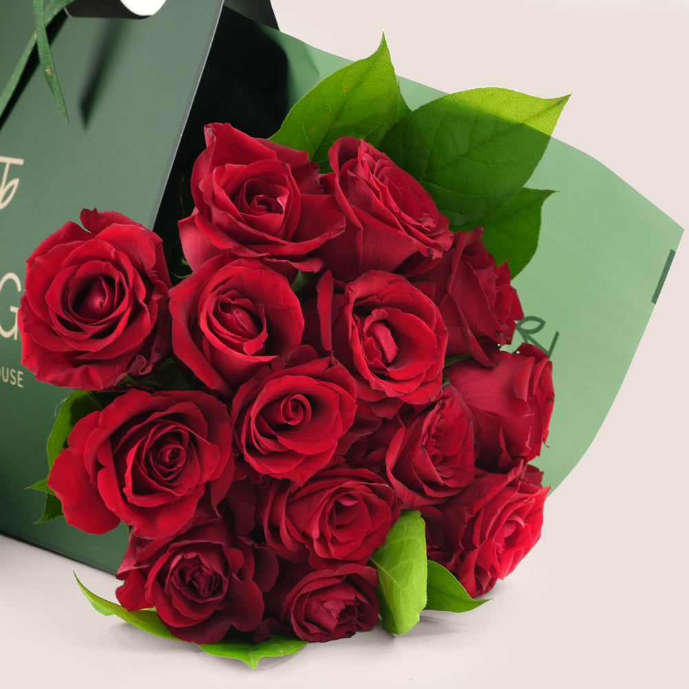 Ever Red Roses Bouquet | Classic Hand Bouquet