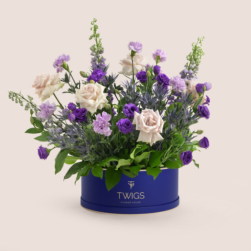 Quiet Luxury – Quicksand & Violet Grande Round Box