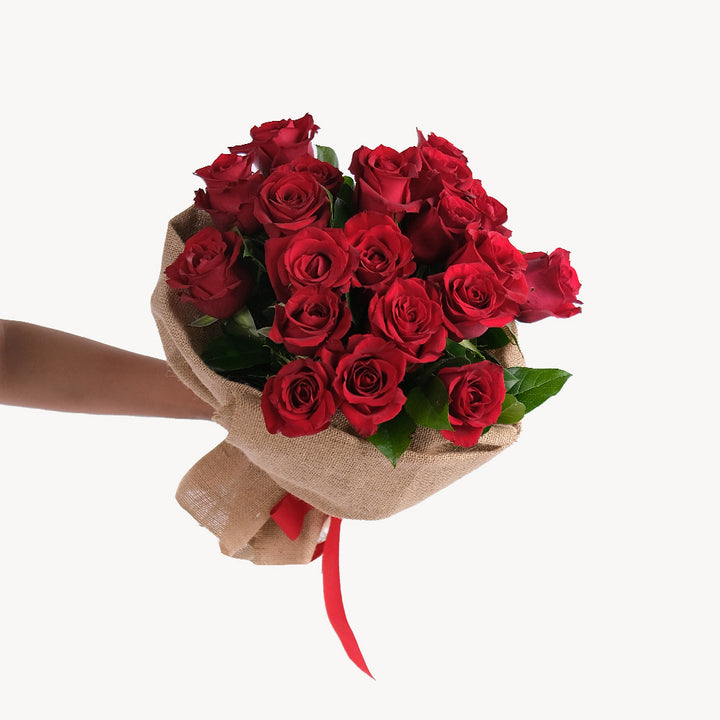 Red Roses Bag Bouquet