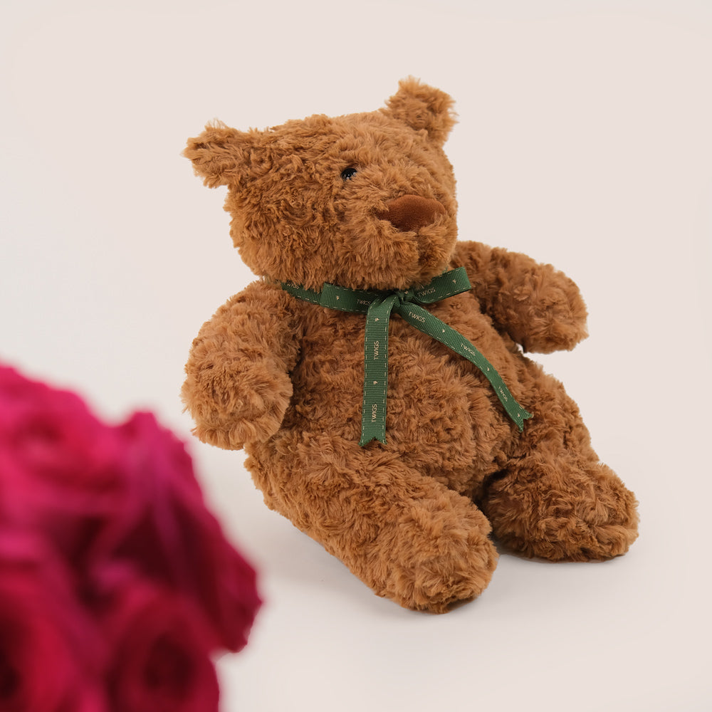 Sweet Moments Bundle – Roses & Teddy Bear– A Thoughtful Gift for Every Occasion