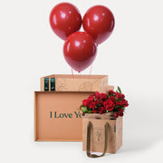 Mix of Red Roses Surprise Box