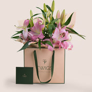 Lilly flowers bouquet dubai delivery 
