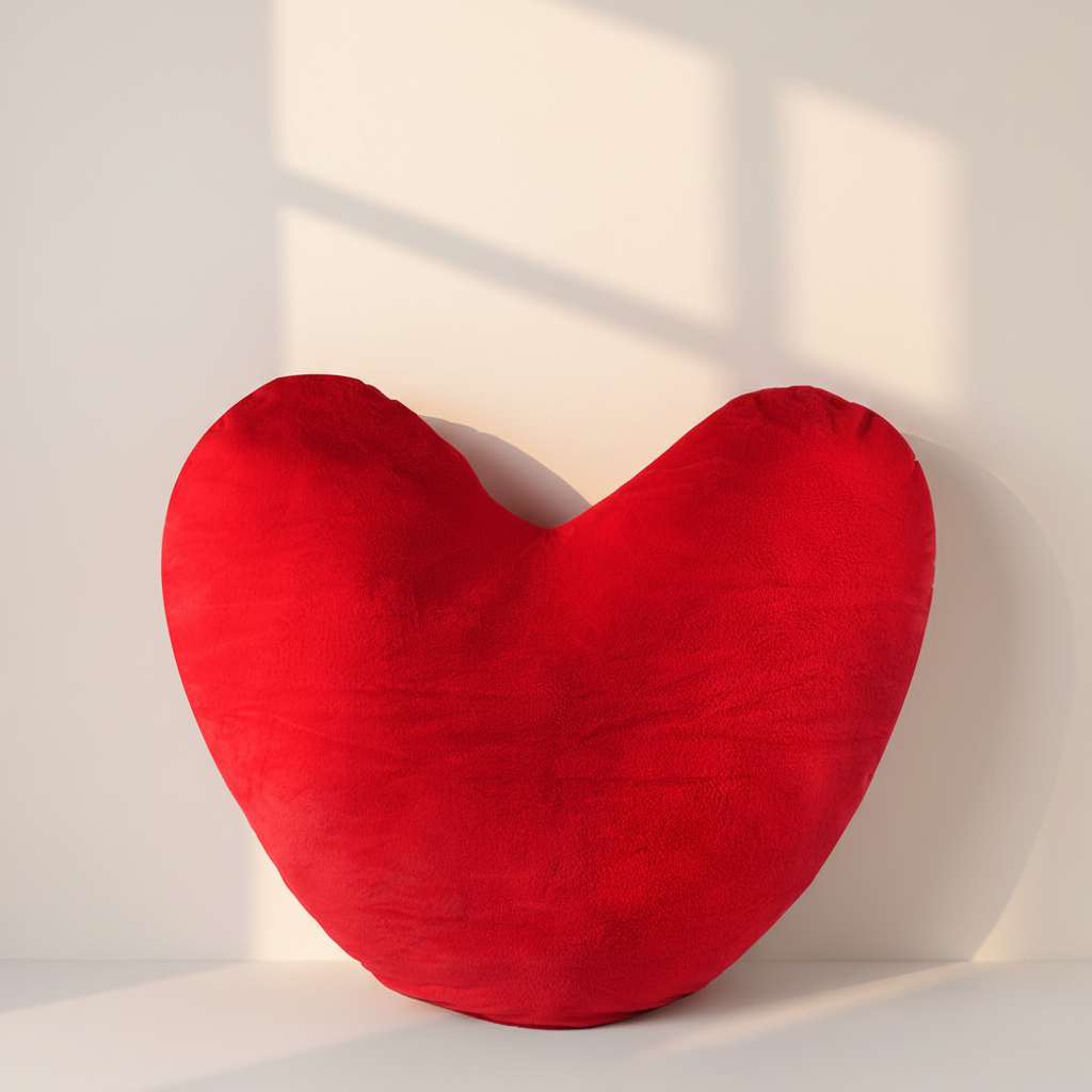 Big Love Heart Plush oversized red heart plush toy romantic flower bundle dubai