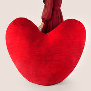 oversized red heart plush toy romantic flower bundle dubai