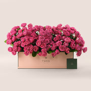 Juliet Cerise Garden Box – Luxurious Floral Gift – A Grand Expression of Beauty