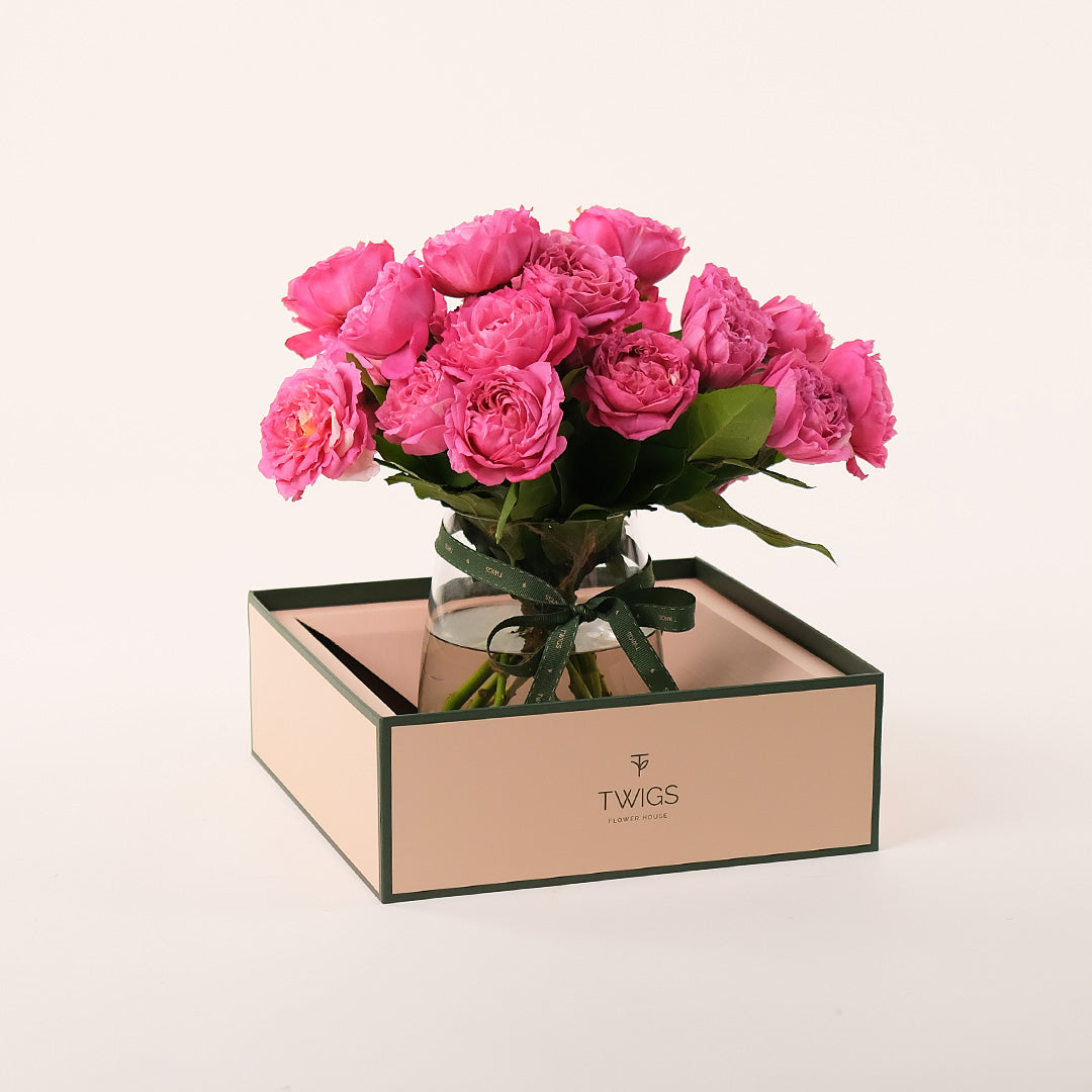 Juliet Cerise Petite Flower Vase – Grace in Every Bloom